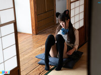 ria kurumi cat ear schoolgirl masturbation cospuri 0301 photo 4