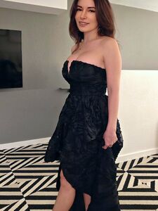 Alinity teasing in Gorgeous Black Dress photo 4