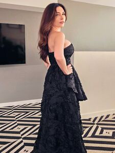 Alinity teasing in Gorgeous Black Dress photo 5