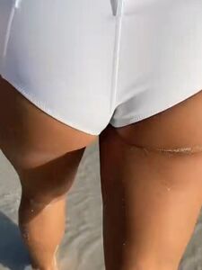 Rachel Cook Nude Outdoor Beach BTS Video Leaked photo 6