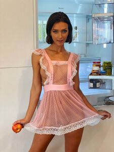 Rachel Cook Nude Apron Kitchen Lingerie Set Leaked photo 5