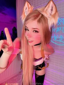 Belle Delphine Cosplay Ahri (Lol) Nude Pussy Spread Onlyfans Photos photo 13