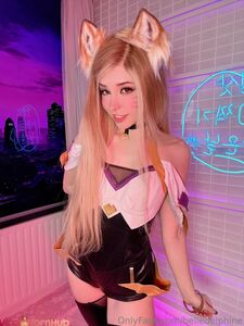 Belle Delphine Cosplay Ahri (Lol) Nude Pussy Spread Onlyfans Photos photo 51