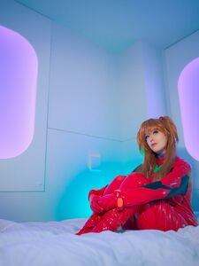 Meg Turney Asuka Cosplay On A Leash With Bondage Cuffs On Onlyfans Album photo 14