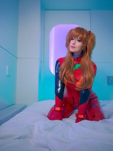 Meg Turney Asuka Cosplay On A Leash With Bondage Cuffs On Onlyfans Album photo 16