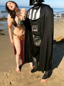 Maitland Ward Nude Slave Leia Cosplay Set Leaked photo 5