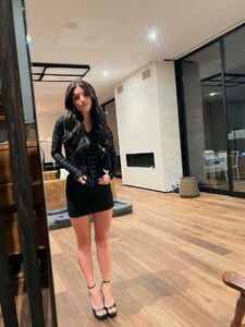 Charli Damelio Sexy Black Mini Skirt Set Leaked photo 2