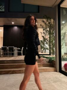 Charli Damelio Sexy Black Mini Skirt Set Leaked photo 8