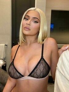 Kylie Jenner Sheer See Through Lingerie Nip Slip Set Leaked photo 1