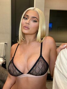 Kylie Jenner Sheer See Through Lingerie Nip Slip Set Leaked photo 6