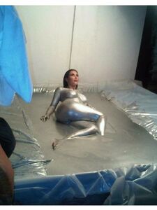 Kim Kardashian Nude Body Paint Outtakes Set Leaked photo 11