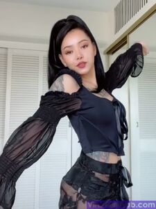 Bella Poarch in a Seethrough outfit photo 5