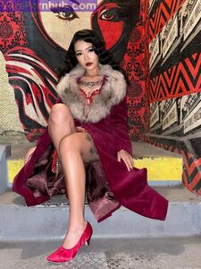 Bella Poarch Sexy Red Dress photo 1