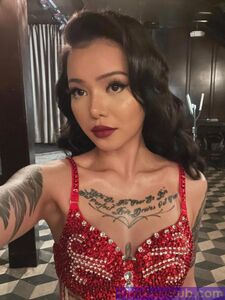 Bella Poarch Sexy Red Dress photo 9