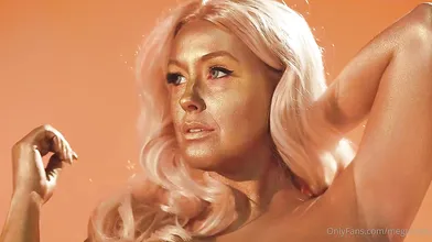 Meg Turney Nude Goldfinger Costume Onlyfans Video Leaked