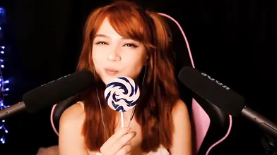 Maimy ASMR Mouth Sounds and Lollipop Video