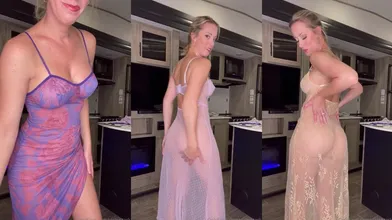 Vicky Stark Nude Sheer Nighty Try On Onlyfans Video Leaked