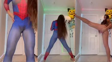 Marie Temara Spider Girl Strip Tease Onlyfans Video Leaked