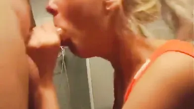 Blonde Fucked In The Mouth And In The Pussy