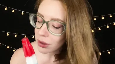 Karuna Satori ASMR NSFW Sloppy Popsicle Eating Video