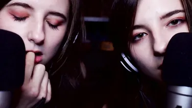 AftynRose ASMR Twin Moaning & Kissing Video!