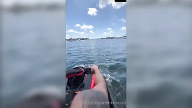 ScarlettKissesXO Riding Jet Ski OnlyFans Video Leaked