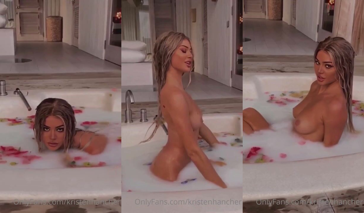Kristen Hancher Nude Bath Onlyfans Video Leaked