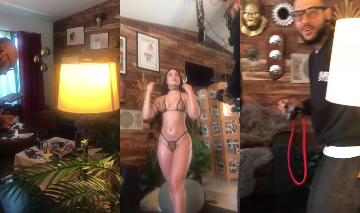 Angie Varona Bikini BTS Photoshoot OnlyFans Video Leaked