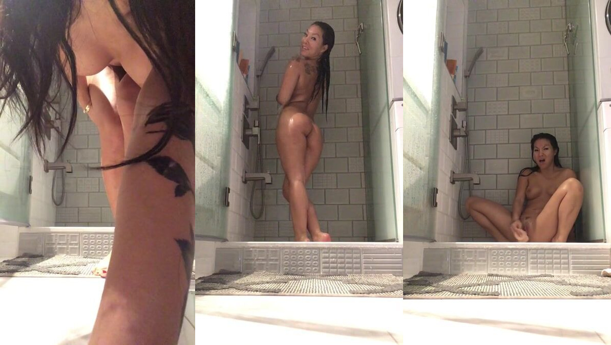 Asa Akira Nude Shower Dildo Onlyfans Video Leaked