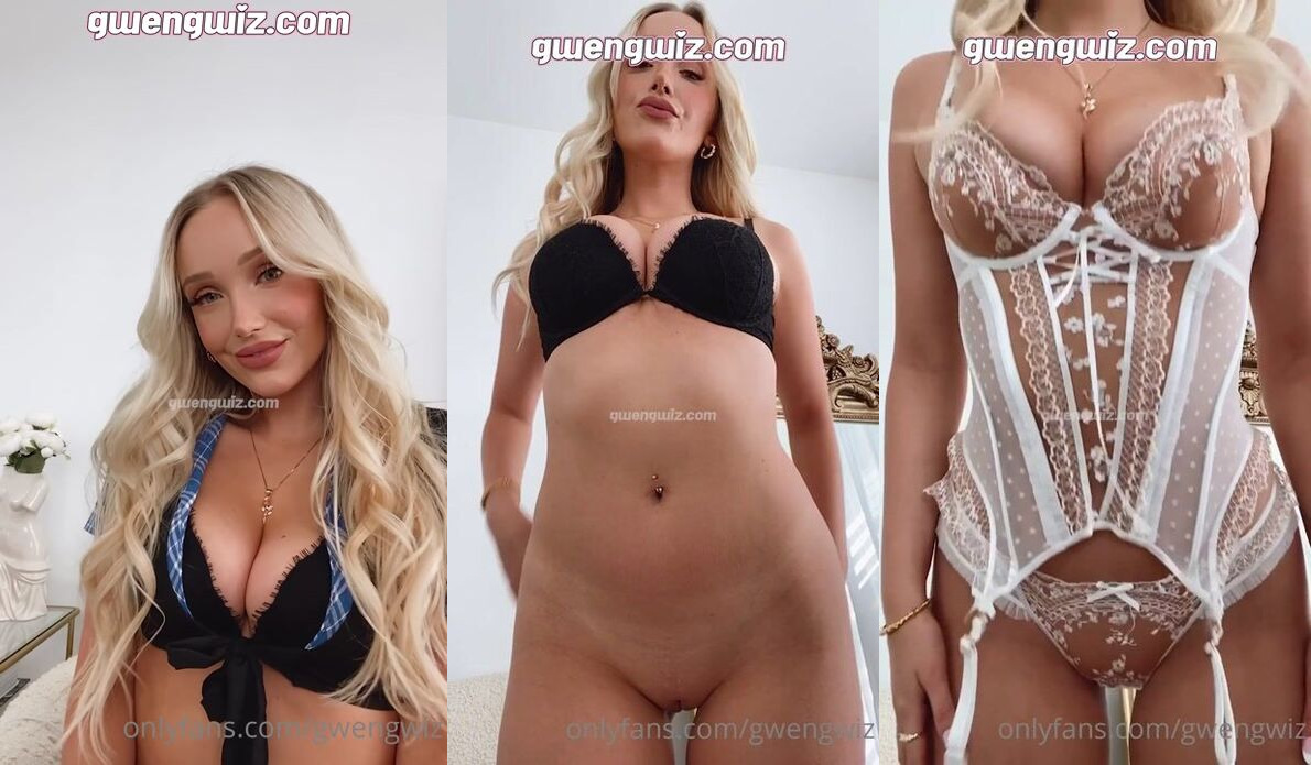 GwenGwiz ASMR Lingerie Try-On Onlyfans Video Leaked