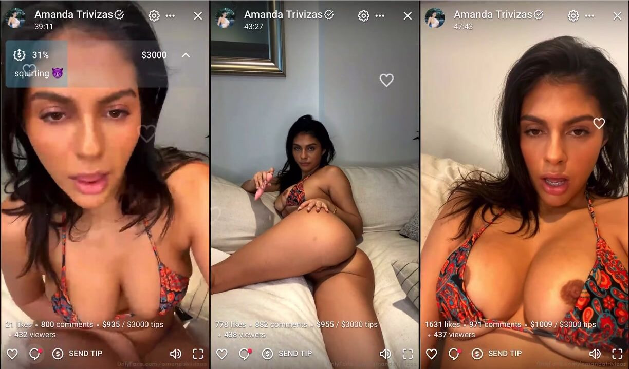Amanda Trivizas Dildo Masturbation Onlyfans Livestream Leaked