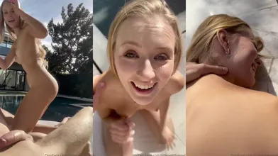 LittlePolishAngel Nude Poolside Blowjob OnlyFans Video Leaked