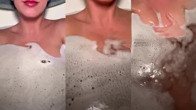 Christina Khalil Nude Bath Nipple Tease Onlyfans Video Leaked