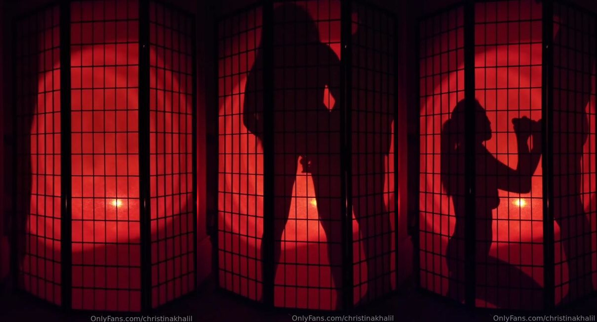 Christina Khalil Silhouette Blowjob CIM PPV Onlyfans Video Leaked