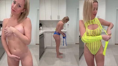 Vicky Stark Nude Mesh Outfits Try On Onlyfans Video Leaked