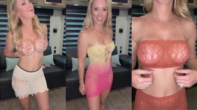 Vicky Stark Nude Mesh Dresses Try On Onlyfans Video Leaked