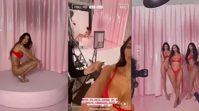 Kendall Jenner Skims G-String Lingerie Video Leaked