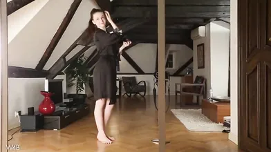 Emily Bloom Nude Robe Strip OnlyFans Video Leaked