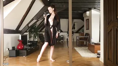 Emily Bloom Nude Robe Strip OnlyFans Video Leaked