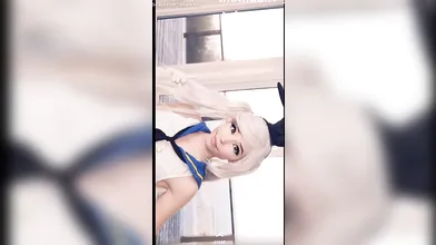 Belle Delphine Shimakaze Cosplay Snapchat Premium Video