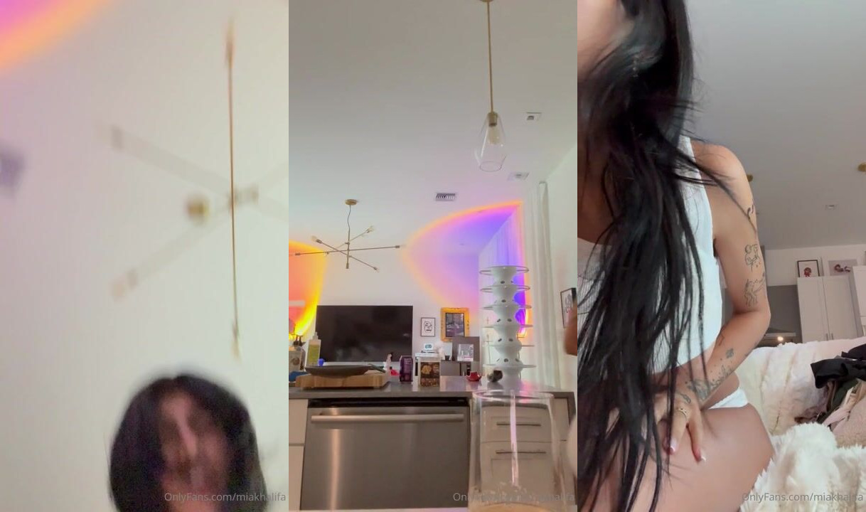 Mia Khalifa Crop Top Underboob Tease PPV Video Leaked