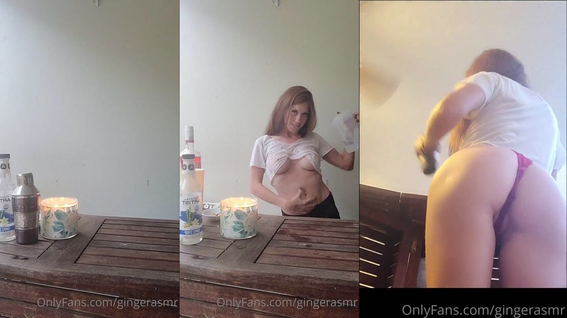 Ginger ASMR Nude Vacation Bartender Video Leaked