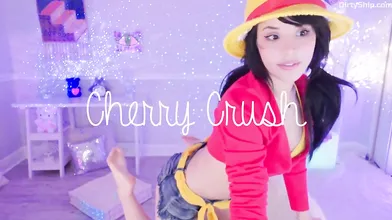 Cherry Crush Luffy Cosplay from One Piece Video Leaked