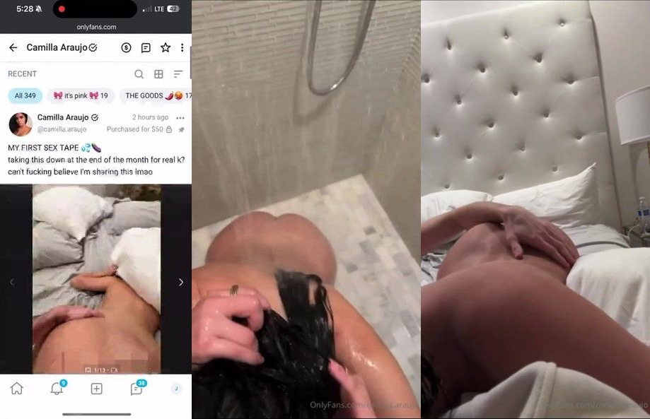 Camilla Araujo Onlyfans First Sex Tape After Shower PPV Video