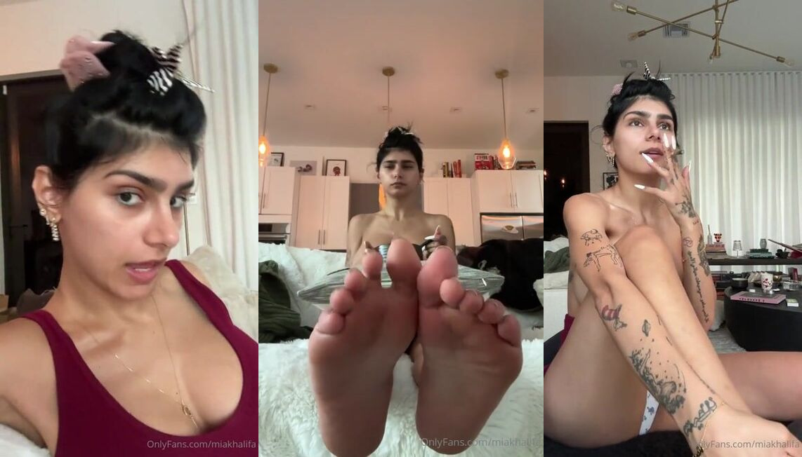 Mia Khalifa Smoking Topless Titty Tease PPV Video Leaked