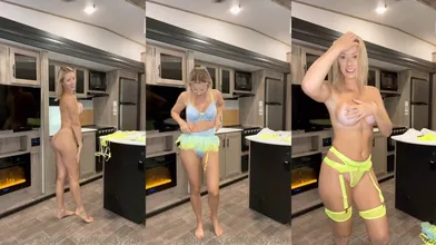Vicky Stark Garter Belt Lingerie Try On Video Leaked