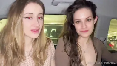 Bronwin Aurora Car Threesome Sex OnlyFans Video