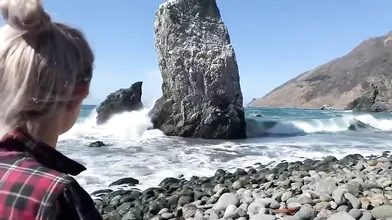 Eva Elfie Sucks and Rides A Cock at the Beach OnlyFans Video