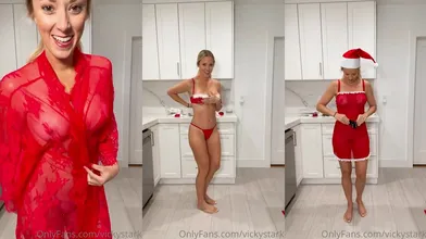 Vicky Stark Christmas Lingerie Try On Haul Video Leaked