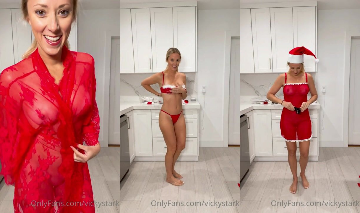 Vicky Stark Christmas Lingerie Try On Haul Video Leaked
